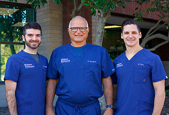 Drs. George Jr., Dr. Tony, and Dr. George Sr.